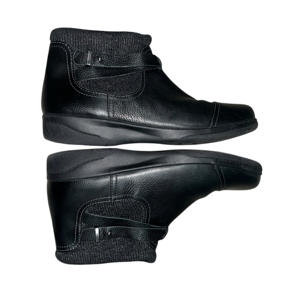 Clarks Women's Cheyn Kisha Ankle Boot Side Zip Black Size 10M - Picture 4 of 7